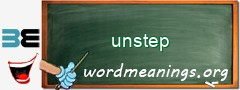 WordMeaning blackboard for unstep